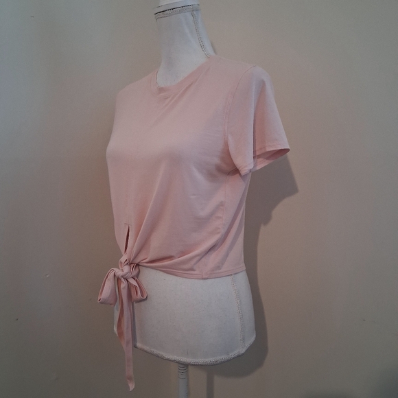 Lululemon It's a Tie Short Sleeve Pink Top Size 4 - Picture 5 of 7